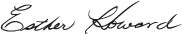 signature of esther howard